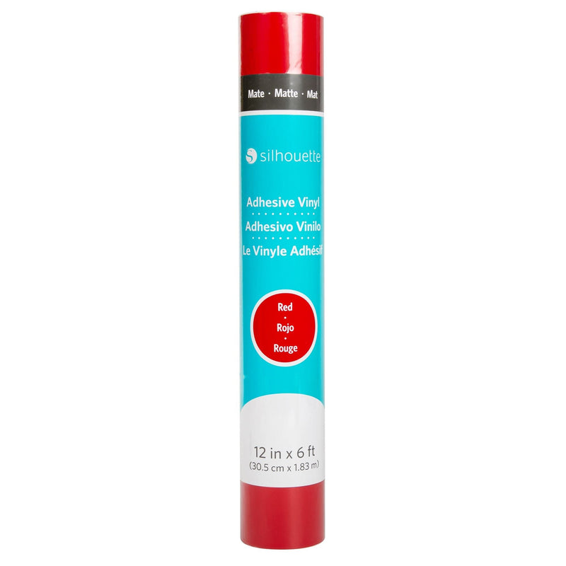 Turquoise Silhouette Matte Removable Vinyl 30.5x183cm - Red Vinyl
