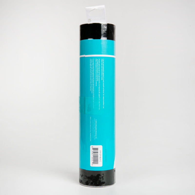 Dark Turquoise Silhouette Permanent Glossy Vinyl 22.9x305cm - Black Vinyl