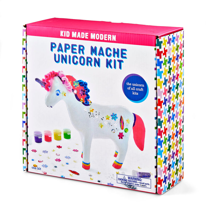 Lavender Kid Made Modern - Paint Your Own Paper Mache Unicorn Kids Craft Kits