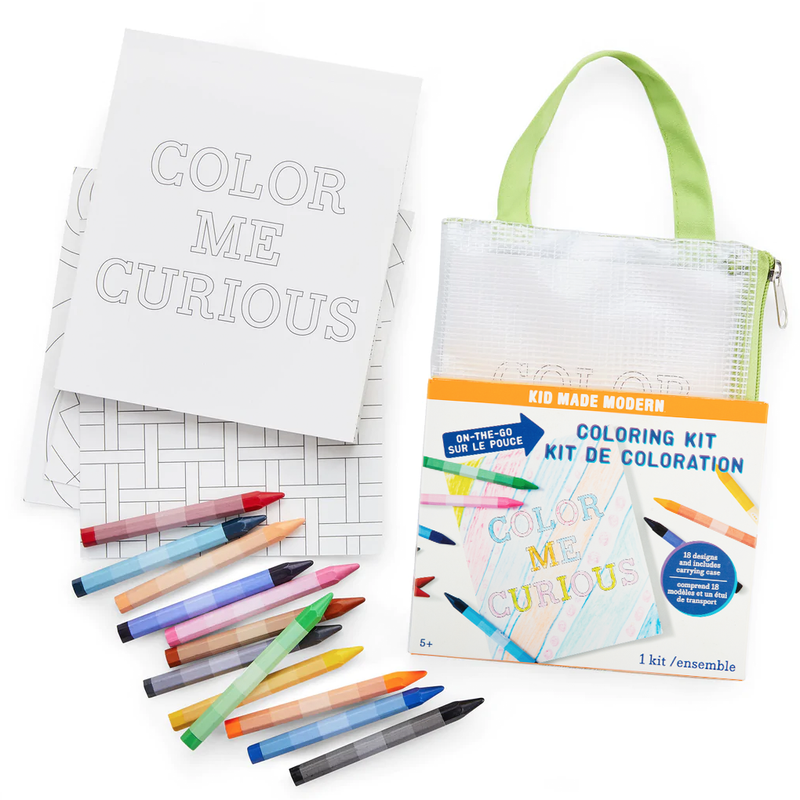 Beige Kid Made Modern - On-The-Go Colouring Kit Kids Activites