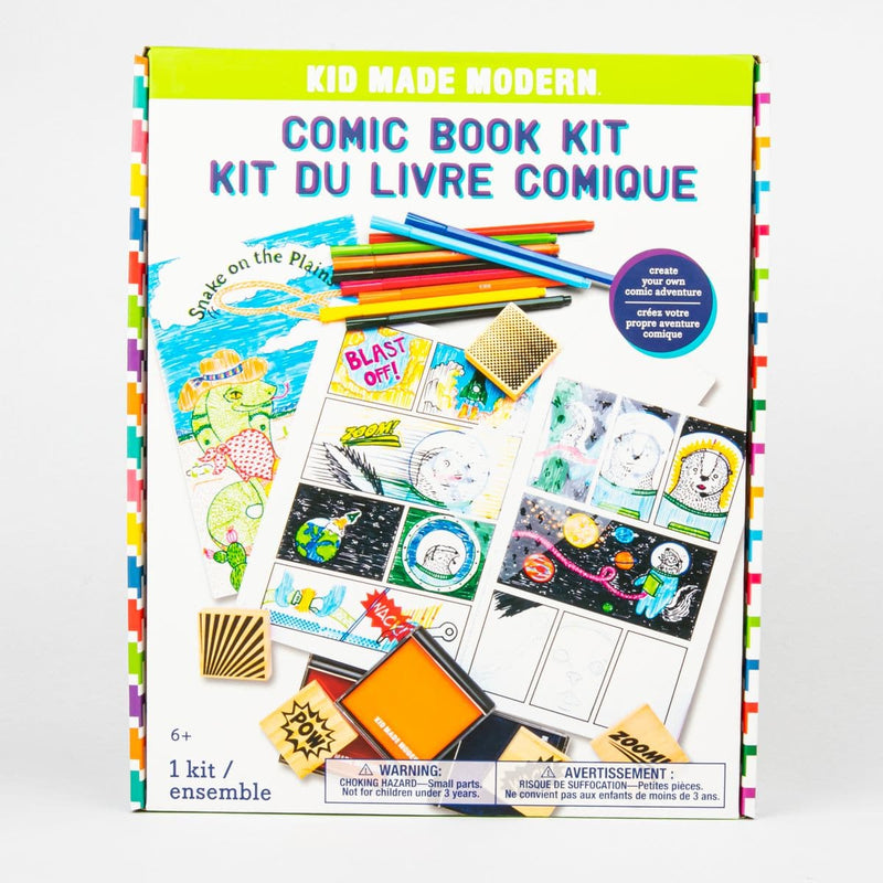 White Smoke Kid Made Modern - Comic Book Kit Kids Activites