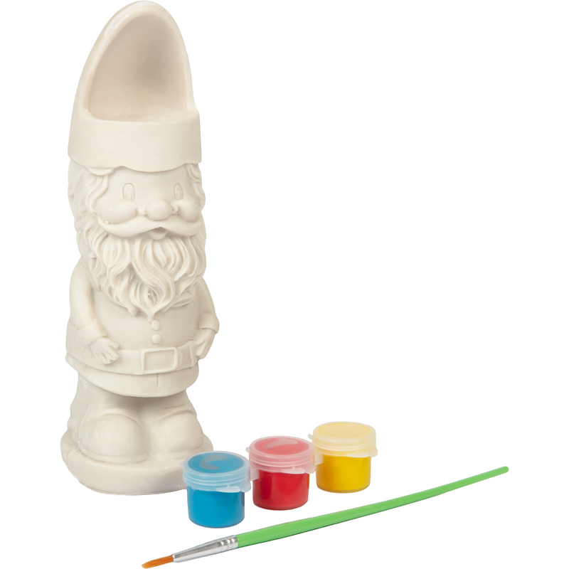 Light Gray Grafix Paint Your Own Garden Gnome Planter Kids Activities