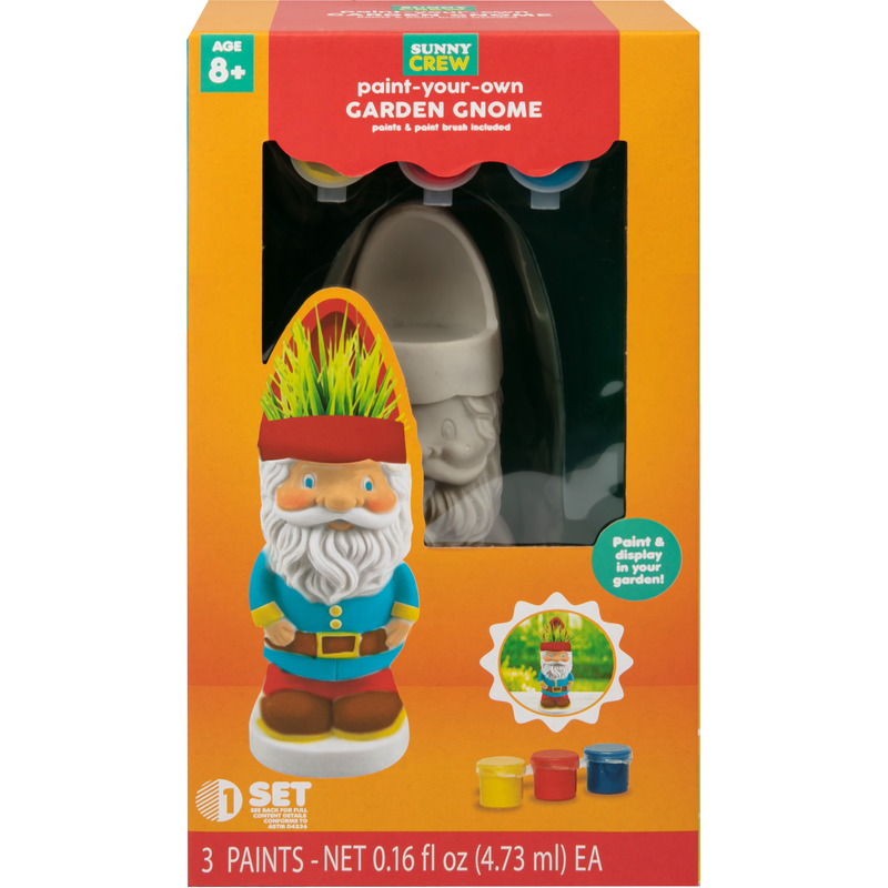 Chocolate Grafix Paint Your Own Garden Gnome Planter Kids Activities