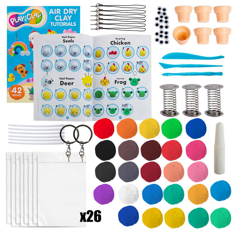 Dark Cyan TBC Air Dry Clay Kit Kids Activities