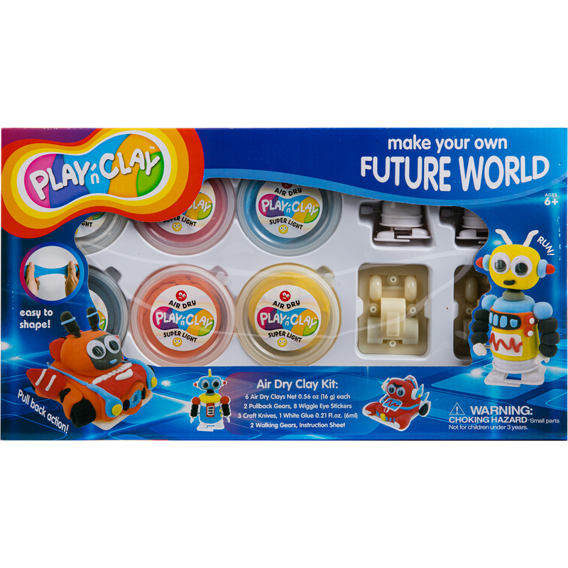 Dark Cyan TBC Make Your Own Future World with Air Dry Clay Kids Activities