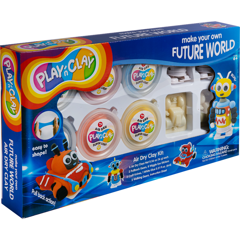 Midnight Blue TBC Make Your Own Future World with Air Dry Clay Kids Activities