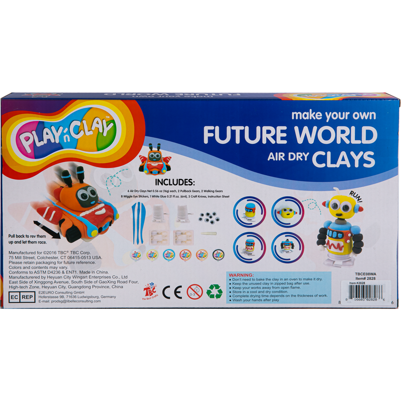 Midnight Blue TBC Make Your Own Future World with Air Dry Clay Kids Activities