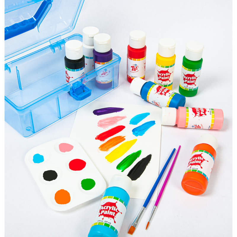 Lavender TBC Acrylic Paint Kit (14 Pieces) Kids Painting Sets