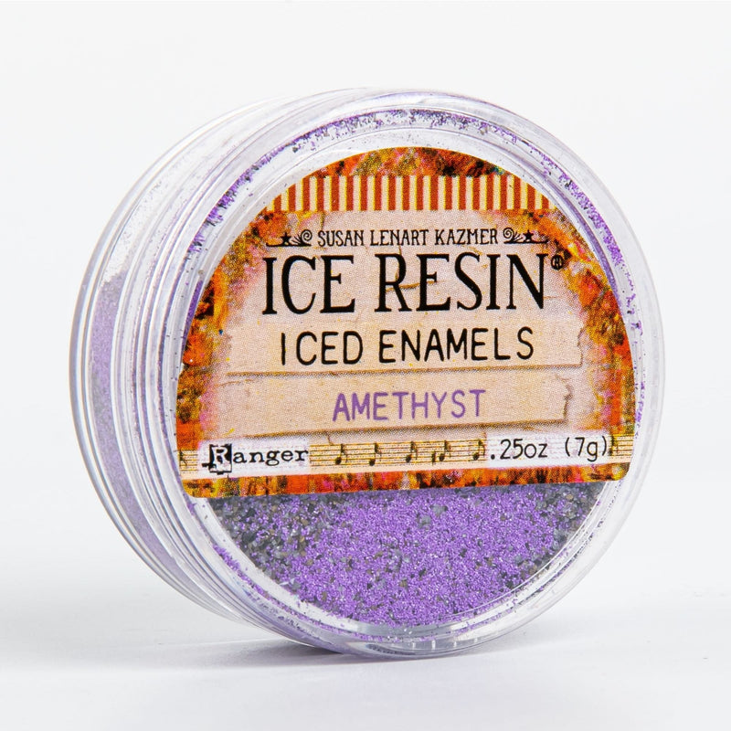 Tan Ice Enamels Relique Powder 15ml - Amethyst Resin Mix Ins