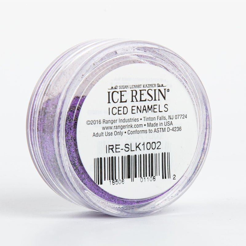 Slate Gray Ice Enamels Relique Powder 15ml - Amethyst Resin Mix Ins