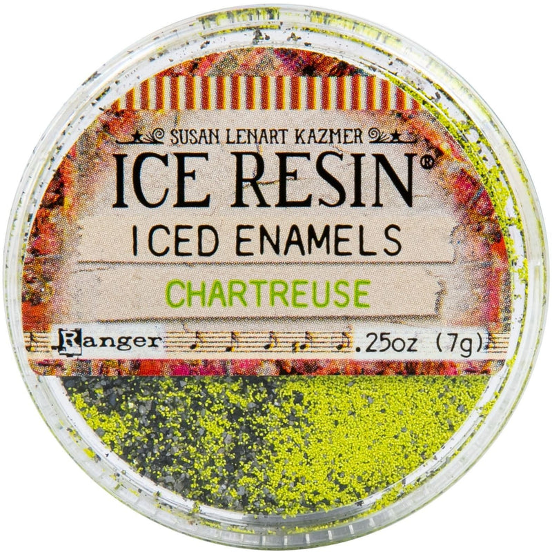 Gray Iced Enamels Relique Powder 15ml - Charteuse Resin Dyes Pigments and Colours