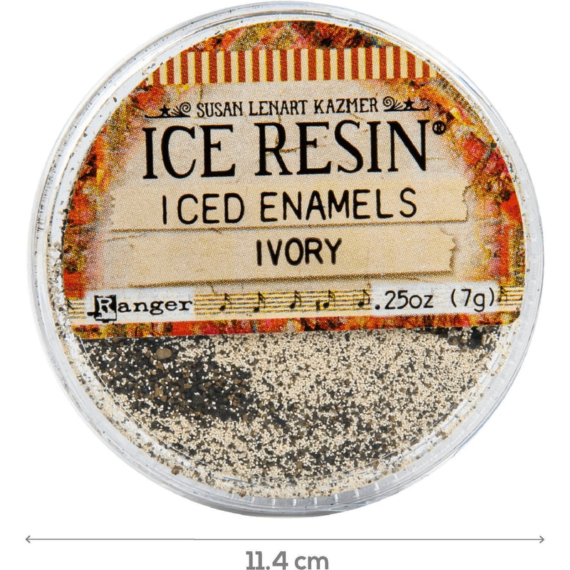 Tan Iced Enamels Relique Powder 15ml - Ivory Resin Dyes Pigments and Colours