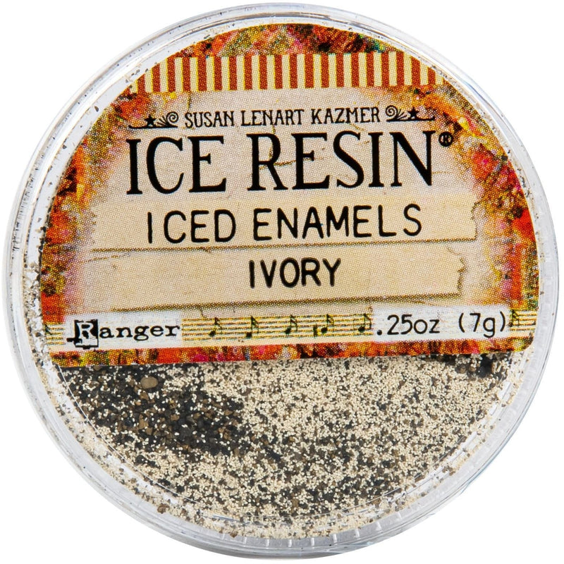 Tan Iced Enamels Relique Powder 15ml - Ivory Resin Dyes Pigments and Colours