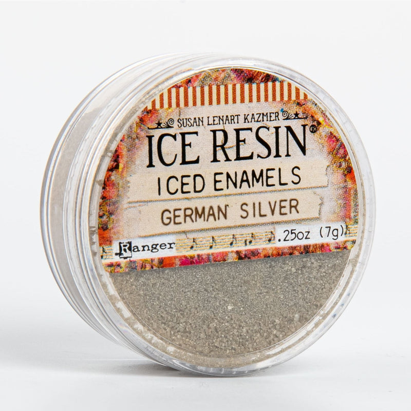 Gray Iced Enamels Relique Powder 15ml - German Silver Resin Dyes Pigments and Colours