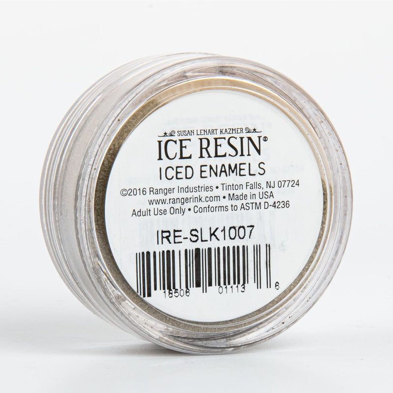 Gray Iced Enamels Relique Powder 15ml - German Silver Resin Dyes Pigments and Colours