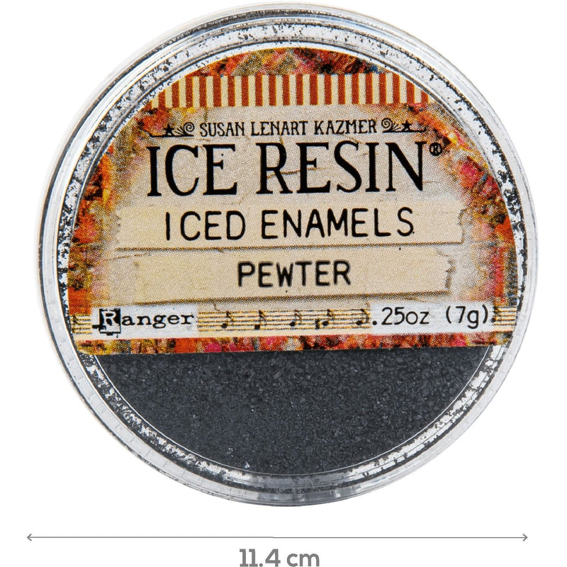 Tan Iced Enamels Relique Powder 15ml - Pewter Resin Dyes Pigments and Colours