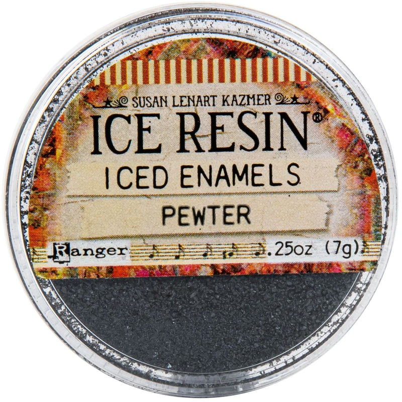 Tan Iced Enamels Relique Powder 15ml - Pewter Resin Dyes Pigments and Colours