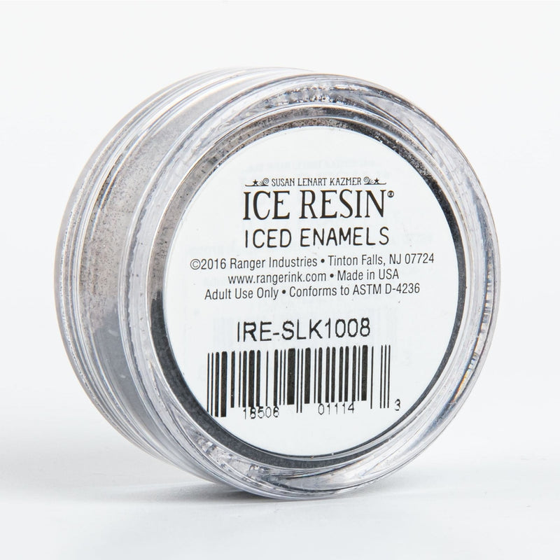 Gray Iced Enamels Relique Powder 15ml - Pewter Resin Dyes Pigments and Colours