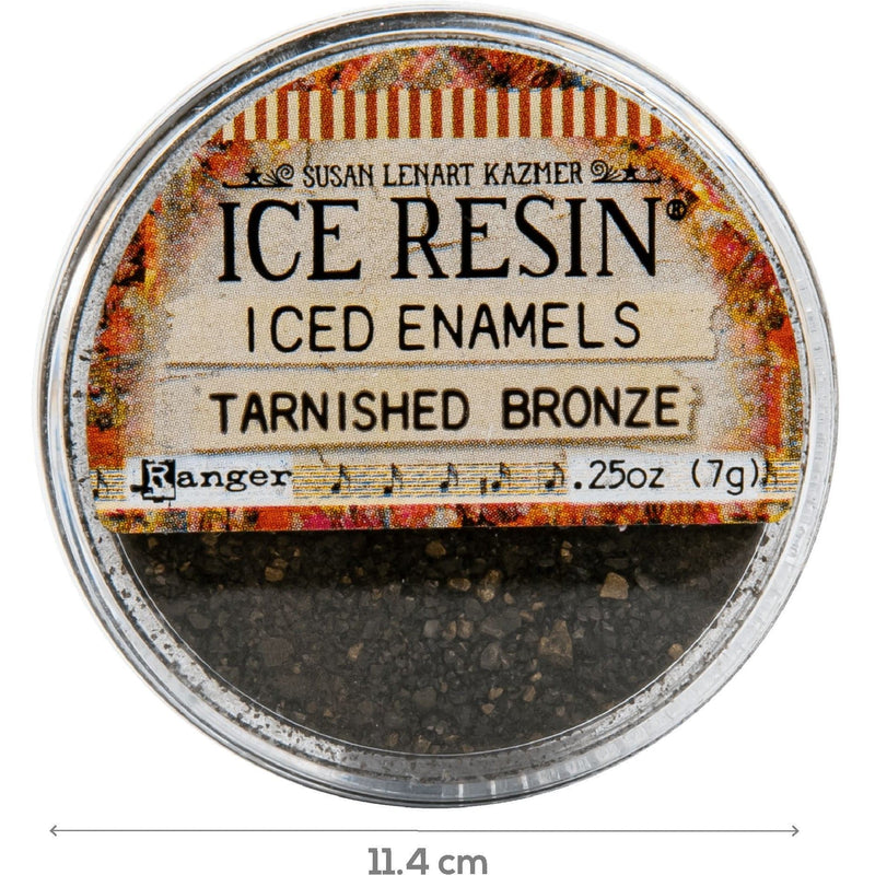 Gray Iced Enamels Relique Powder 15ml - Tarnish Bronze Resin Dyes Pigments and Colours