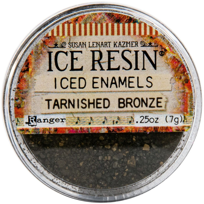 Gray Iced Enamels Relique Powder 15ml - Tarnish Bronze Resin Dyes Pigments and Colours