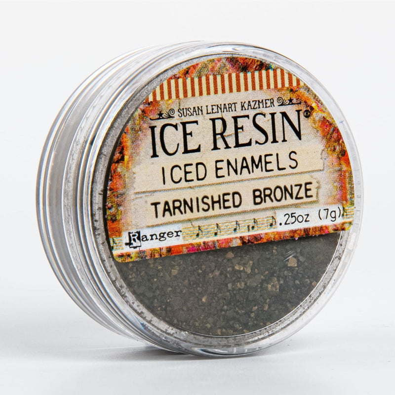 Gray Iced Enamels Relique Powder 15ml - Tarnish Bronze Resin Dyes Pigments and Colours