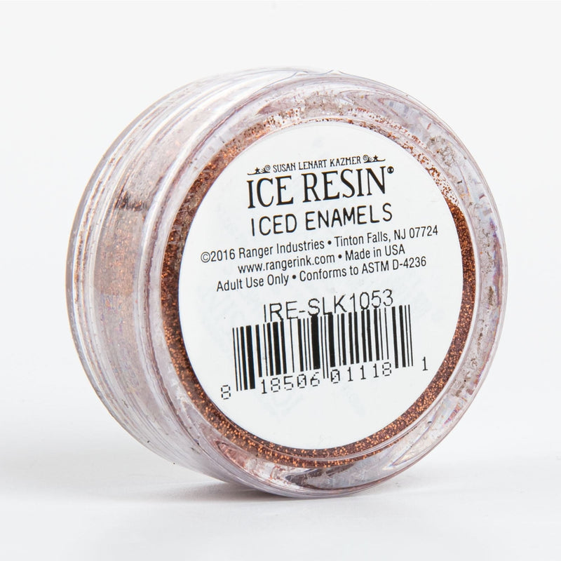 Gray Iced Enamels Relique Powder 15ml - Glitz Copper Resin Dyes Pigments and Colours