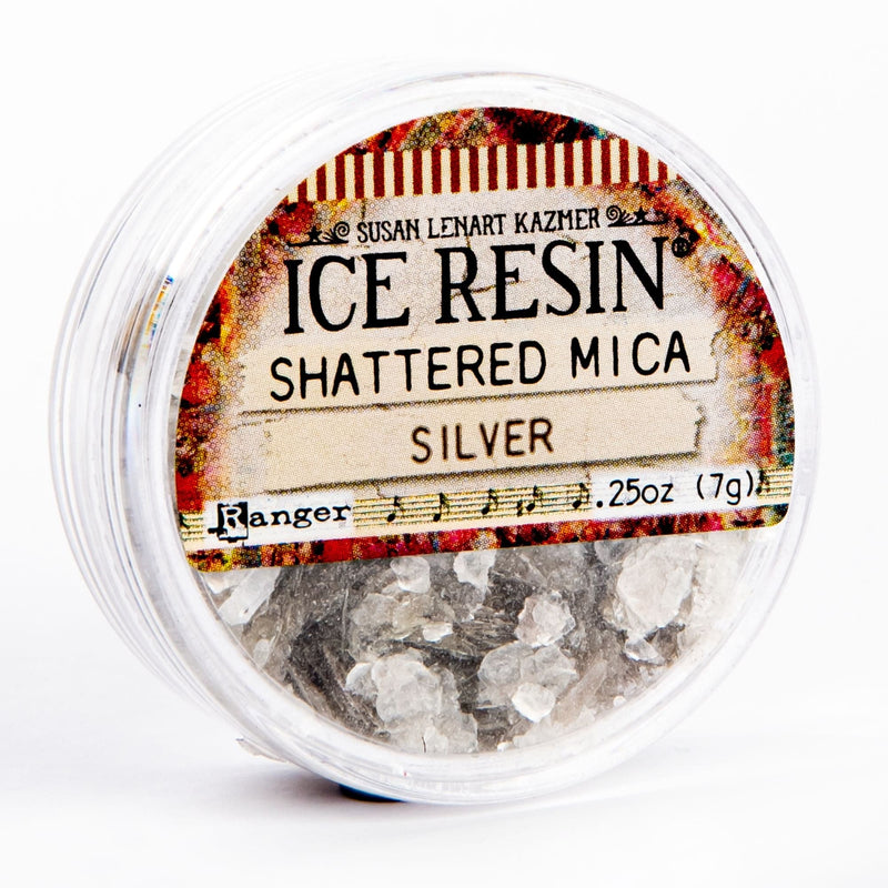 Bisque Ice Resin-Art Mechanique Inclusions Shattered Mica - Silver 7 grams Resin Mix Ins