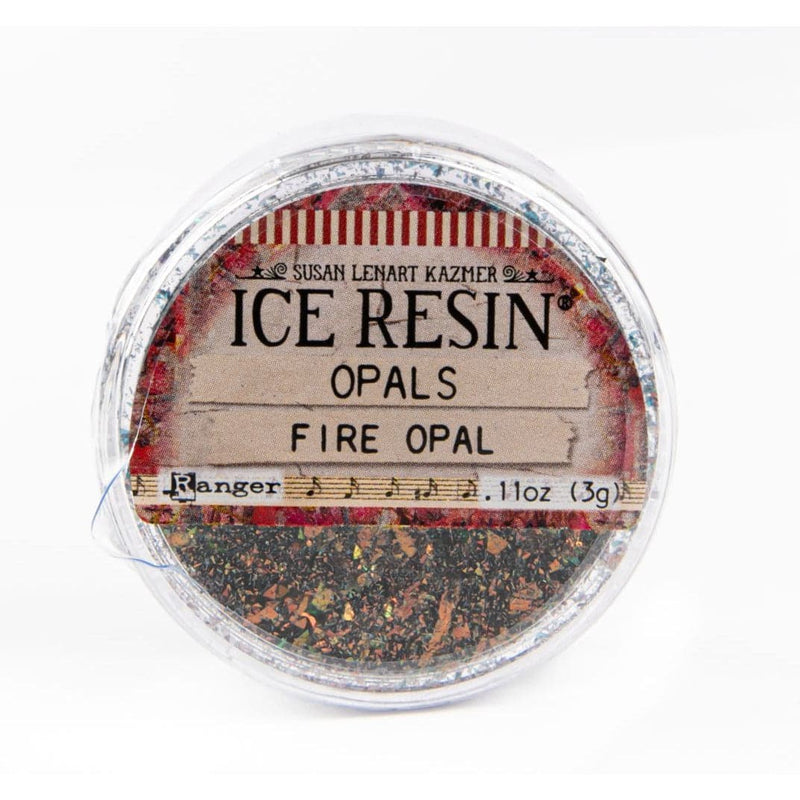 Rosy Brown Ice Resin-Art Mechanique Inclusions Shattered Mica - Fire Opal 7 grams Resin Mix Ins