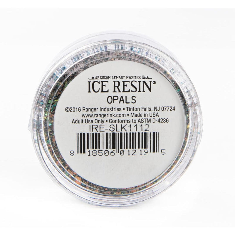 Light Gray Ice Resin-Art Mechanique Inclusions Shattered Mica - Fire Opal 7 grams Resin Mix Ins