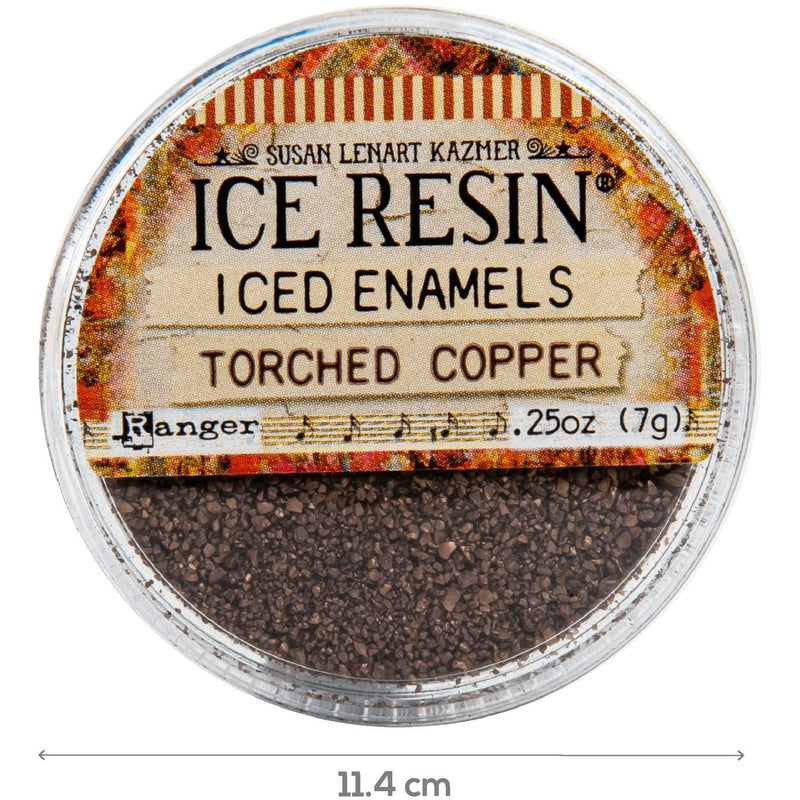 Tan Iced Enamels Relique Powder 15ml - Torch Copper Resin Dyes Pigments and Colours