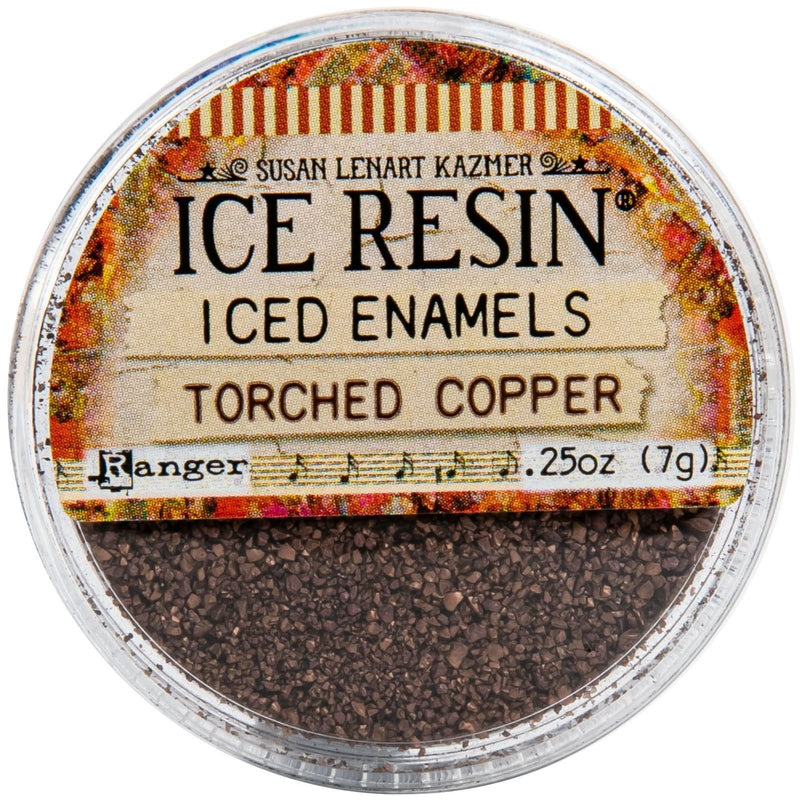 Tan Iced Enamels Relique Powder 15ml - Torch Copper Resin Dyes Pigments and Colours