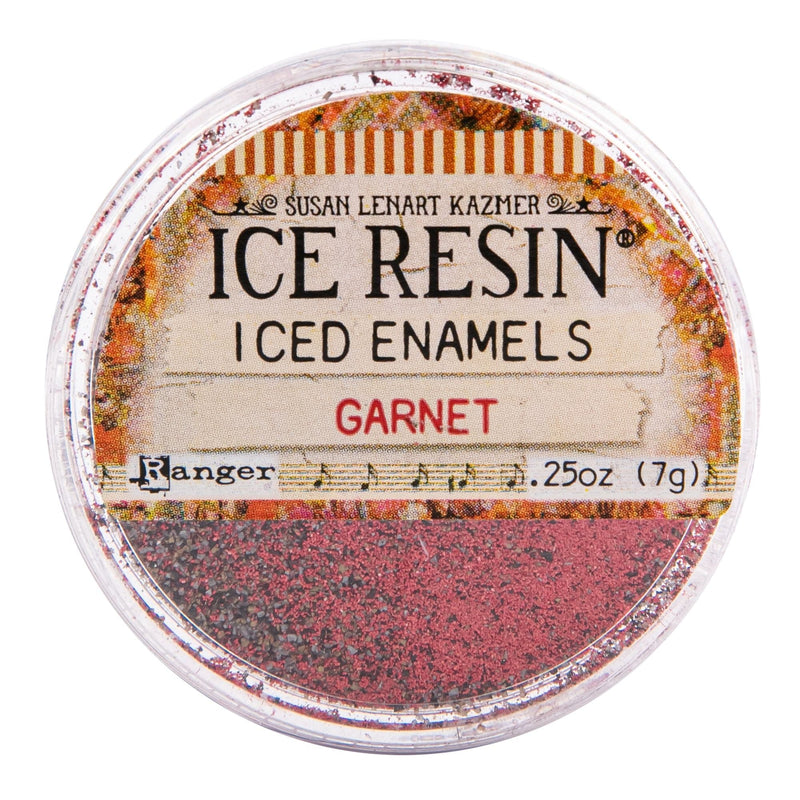 Gray Iced Enamels Relique Powder 15ml - Garnet Resin Dyes Pigments and Colours