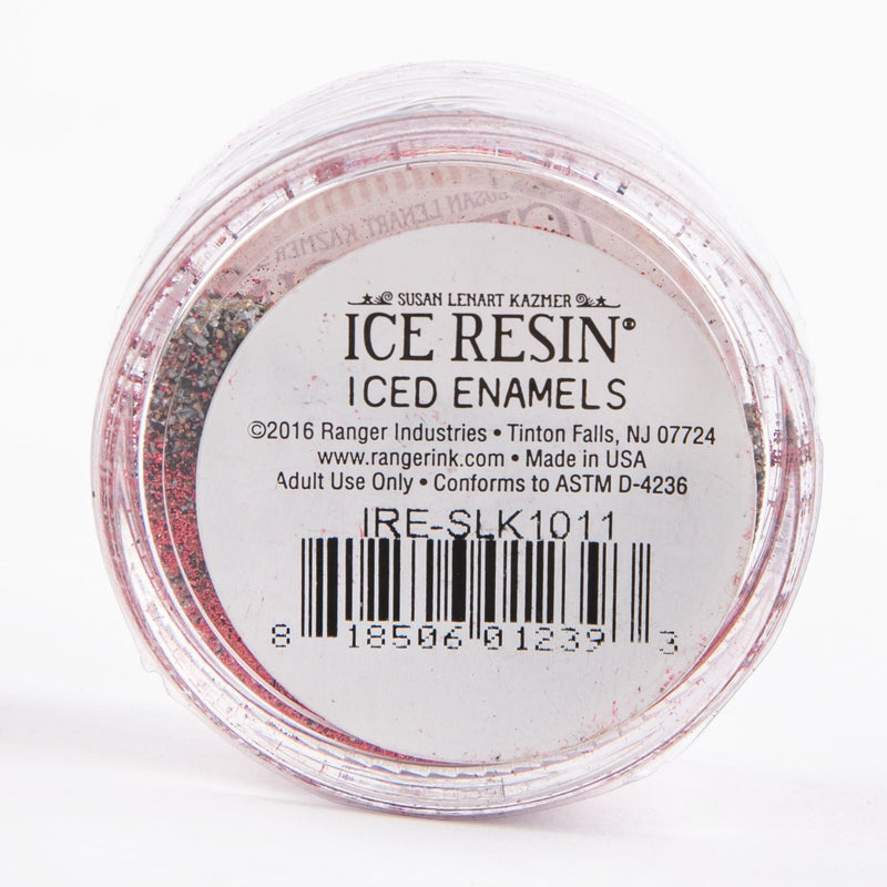 Light Gray Iced Enamels Relique Powder 15ml - Garnet Resin Dyes Pigments and Colours