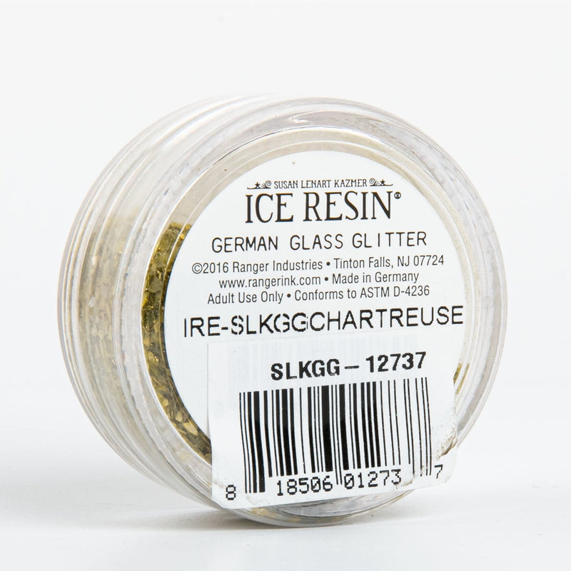 Beige Iced Enamels German Glass Glitter - Chatreuse 7 grams Resin Mix Ins