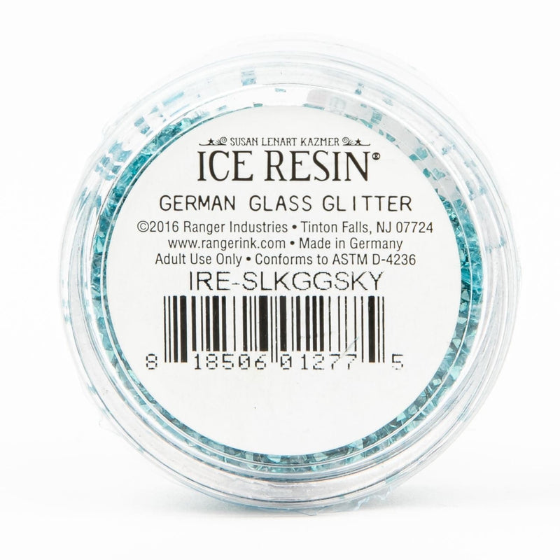 White Smoke Ice Enamels German Glass Glitter - 15 grams Sky Blue Resin Mix Ins