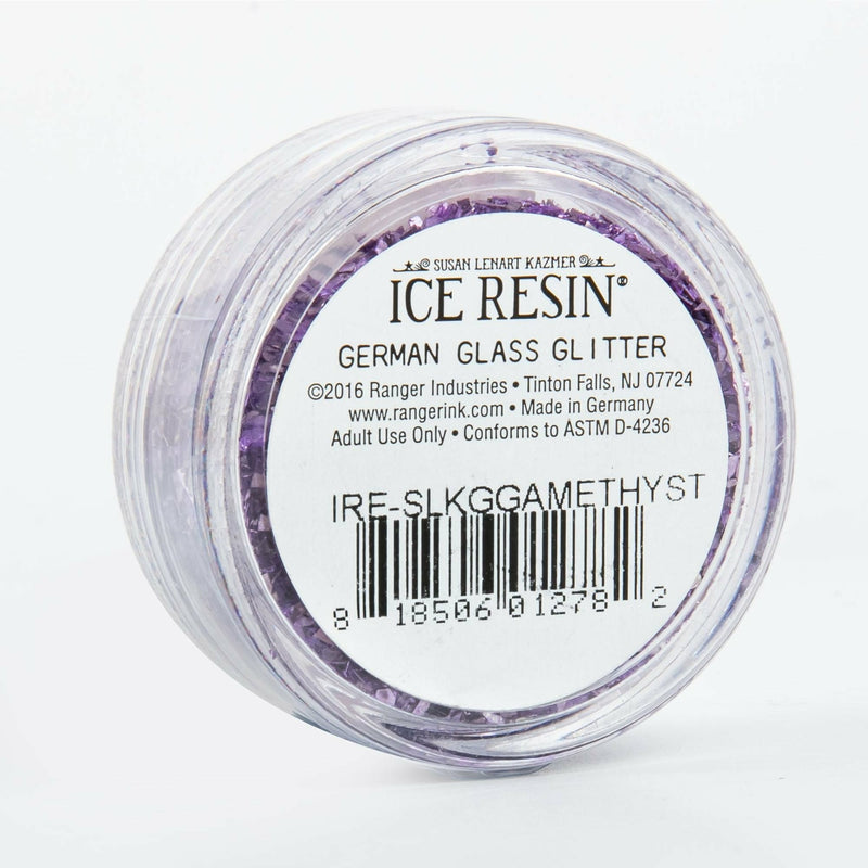 Gray Ice Enamels German Glass Glitter - 7 grams Amethyst Resin Mix Ins