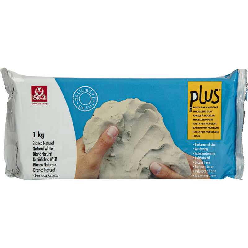 Gray Plus Natural Self Hardening (Air Dry) Clay Natural White 1kg Modelling and Casting Supplies