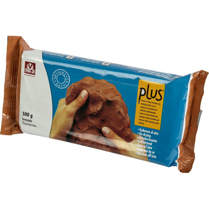 Sienna Plus Natural Self Hardening Clay (Air Dry) Terracotta 500g Modelling and Casting Supplies