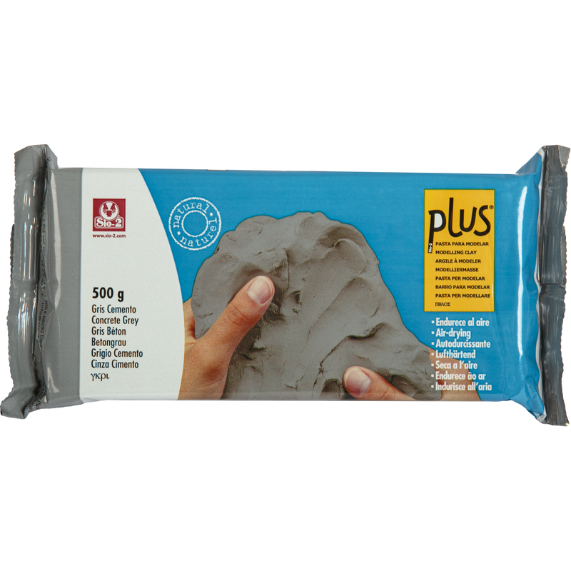 Slate Gray Plus Natural Self Hardening Clay (Air Dry) Concrete Grey 500g Modelling and Casting Supplies