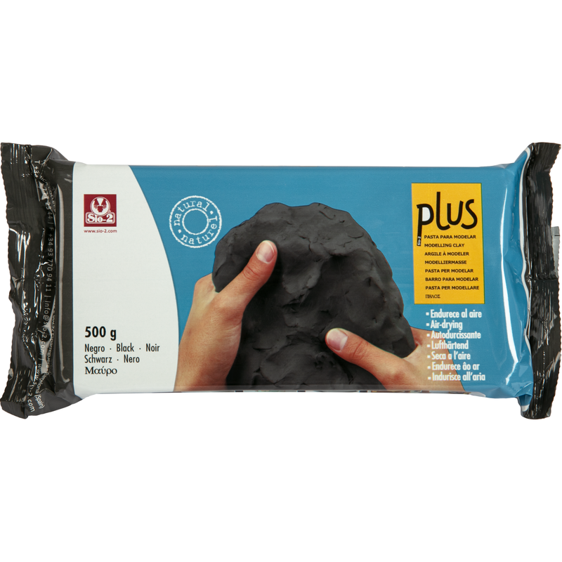 Tan Plus Natural Self Hardening Clay (Air Dry) Black 500g Modelling and Casting Supplies