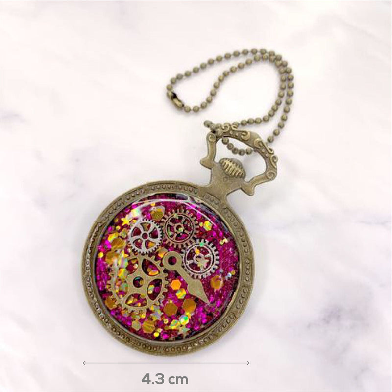 Dim Gray Jewelry Made by Me Resin Craft  Mini Kit Vintage Watch Resin Jewelry Making