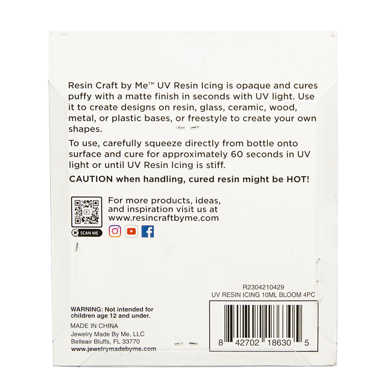 Bloom Collection UV Resin Icing 4pc 10ML