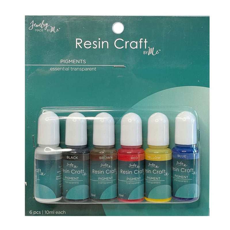 Sea Green Jewelry Made by Me - Essential Set Transparent Liquid Pigments 6pc 10ML each for Resin Resin Jewelry Making