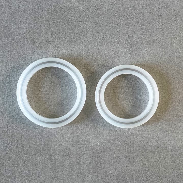 Light Slate Gray Jewelry Made by Me - Bangle Bracelet Silicone Mold 2pc Resin Jewelry Making