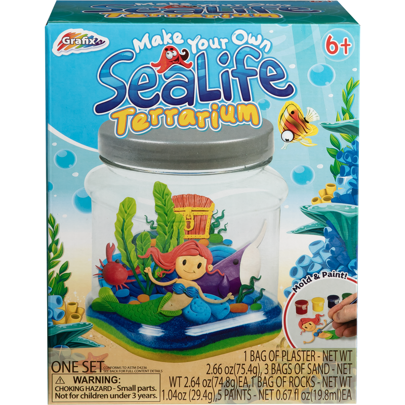 Gray Grafix Make Your Own Sealife Terrarium Kit Kids Activities