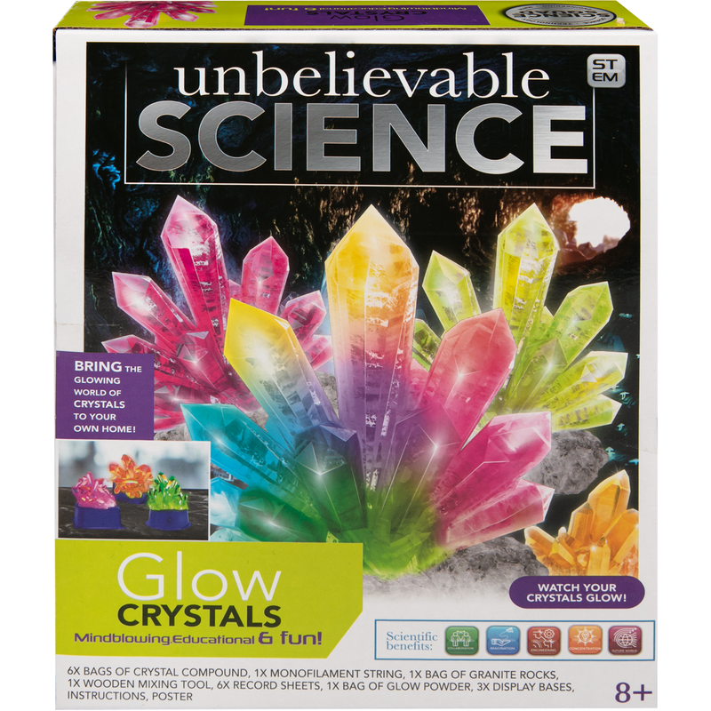 Dark Slate Gray Unbelievable Science Glow Crystals Kids Activities