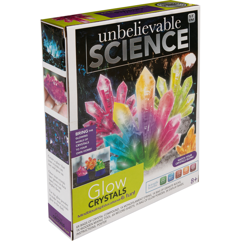 Gray Unbelievable Science Glow Crystals Kids Activities