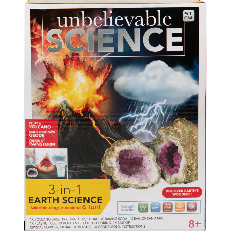 Dark Slate Gray Unbelievable Science 3 in 1 Earth Science Kit Kids Activities