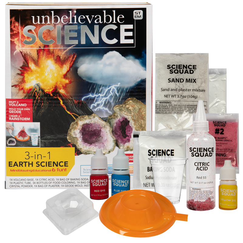 Gray Unbelievable Science 3 in 1 Earth Science Kit Kids Activities