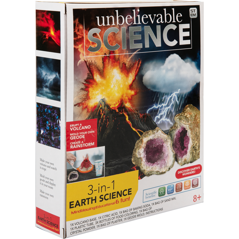 Dark Slate Gray Unbelievable Science 3 in 1 Earth Science Kit Kids Activities